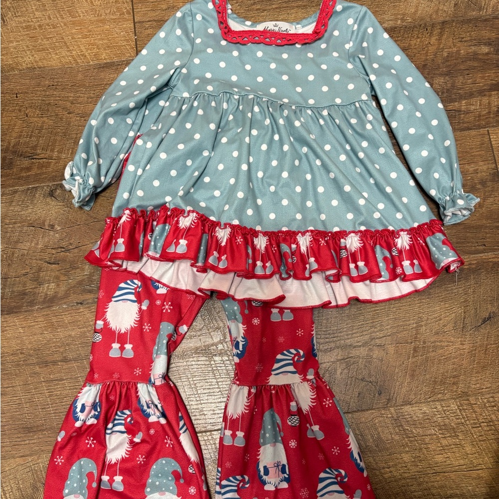 Polka Dot and Gnome Kids Matching Set